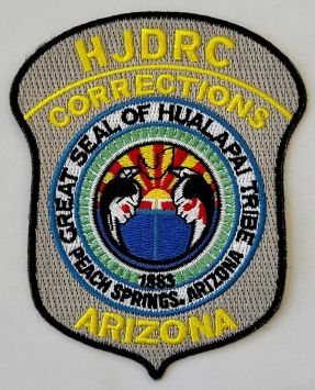 HUALAPAI JUVENILE CORRECTIONS ARIZONA BADGE PATCH - GREY - VELCRO.